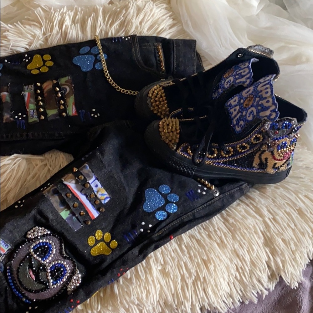 Boy puppy Dog Pal Custom Sneakers and shorts